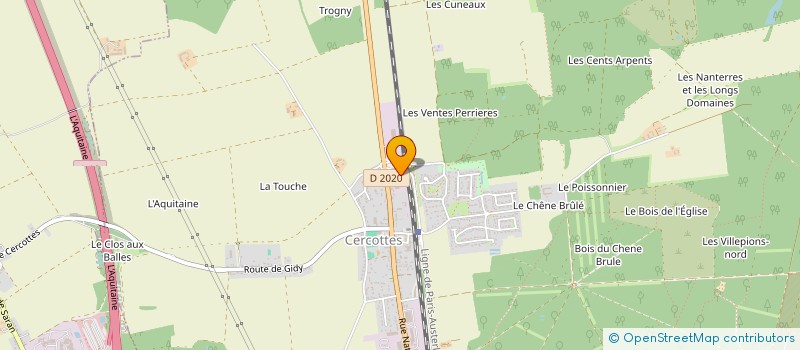 localisation de l'entreprise A D A - TRAVAUX PUBLICS à CERCOTTES