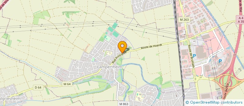 localisation de l'entreprise A &D (AIDE ET DOMICILE)  LAMPERTHEIM