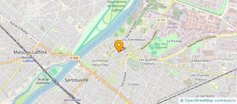 localisation de l'entreprise A&D ASCENSEURS à SARTROUVILLE