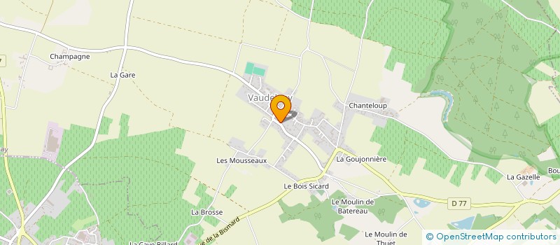 localisation de l'entreprise A.D.B.  VAUDELNAY