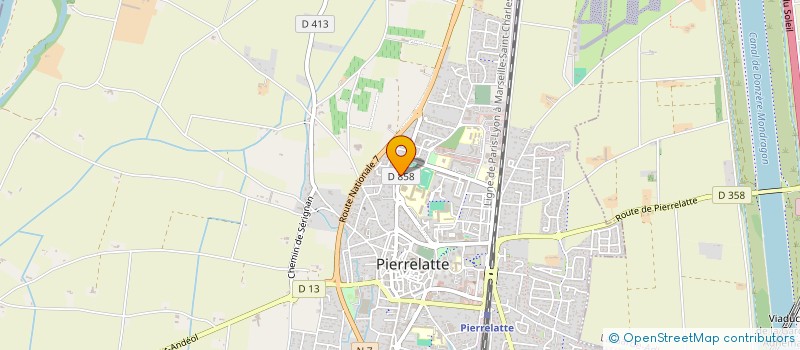 localisation de l'entreprise A.D.B  PIERRELATTE