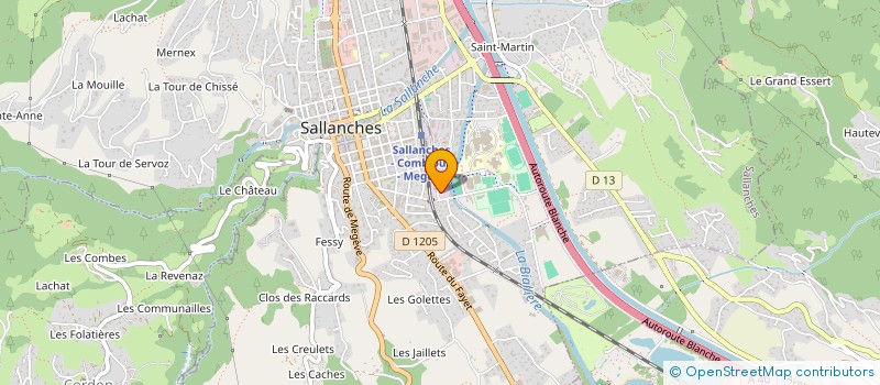 localisation de l'entreprise A.D.B.A. AUTOMATISMES à SALLANCHES