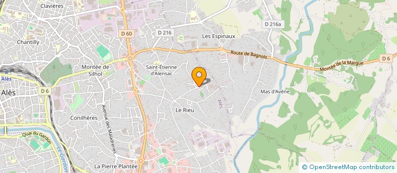 localisation de l'entreprise A D B CONCEPT à ALES