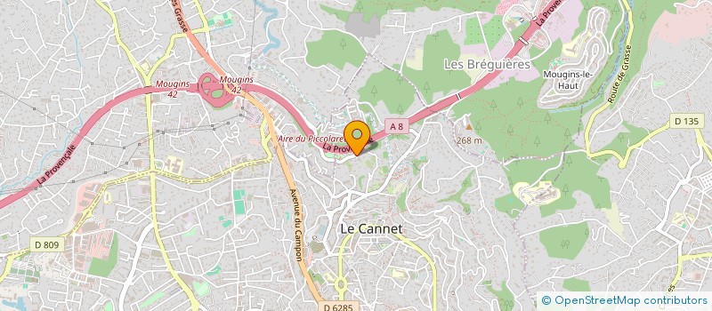 localisation de l'entreprise A.D.C. à LE CANNET