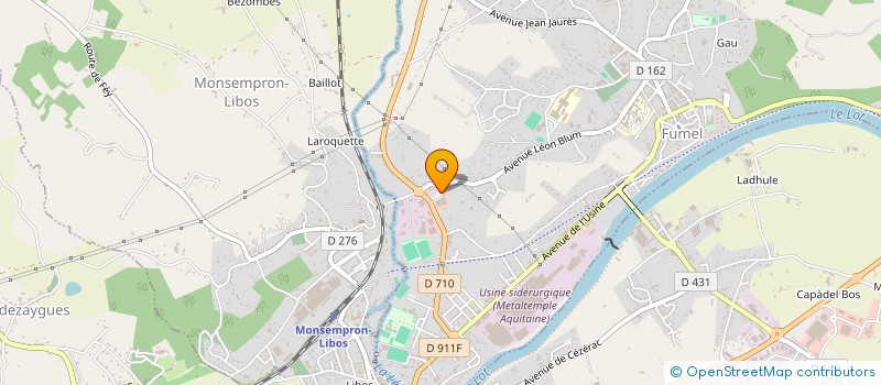 localisation de l'entreprise A.D.C 47  FUMEL