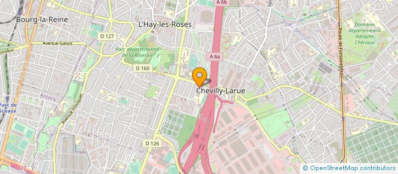 localisation de l'entreprise A D C  CHEVILLY-LARUE