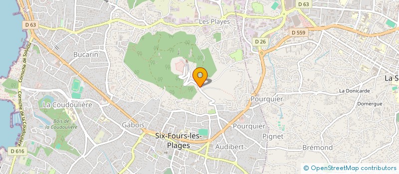 localisation de l'entreprise A.D.C. à SIX-FOURS-LES-PLAGES