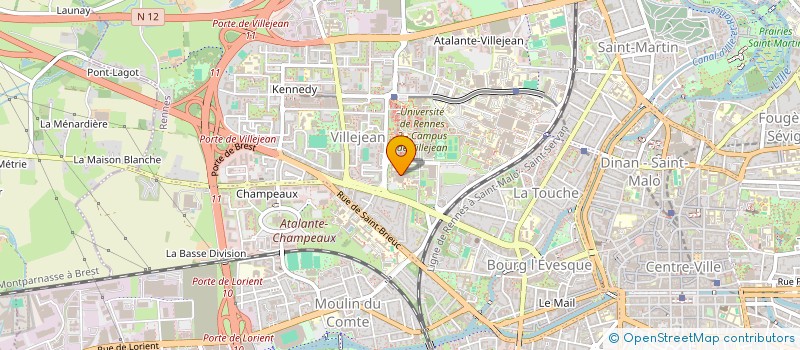 localisation de l'entreprise A.D.C. ASSOCIATION DE DIRECTEURS ET CADRES DE DIRECTION DU SECTEUR SOCIAL, MEDICO-SOCIAL ET SANITAIRE à RENNES