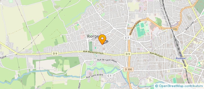 localisation de l'entreprise A.D.C. CHATAIGNIER à RIORGES