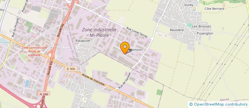 localisation de l'entreprise A.D.C CREATION DIFFUSION  GENAS