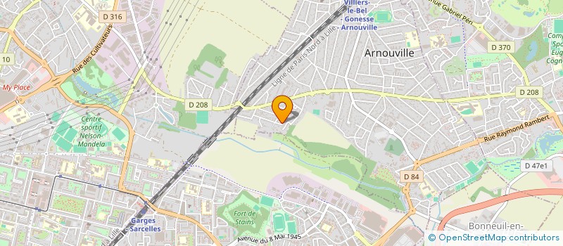 localisation de l'entreprise A.D.C ECO  ARNOUVILLE