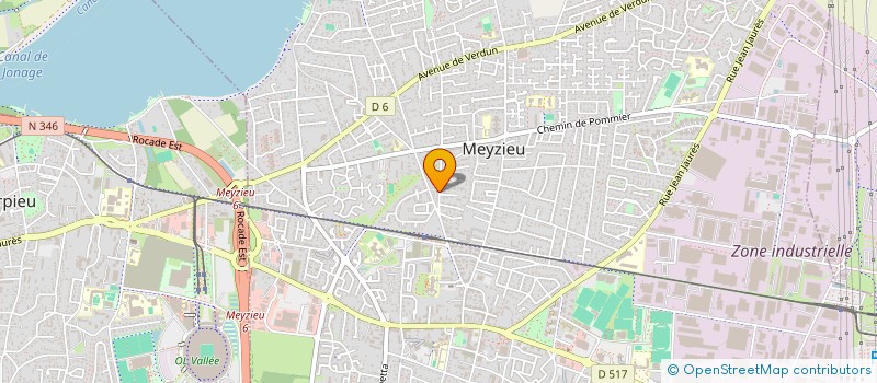 localisation de l'entreprise A.D.C. ELEC 69  MEYZIEU