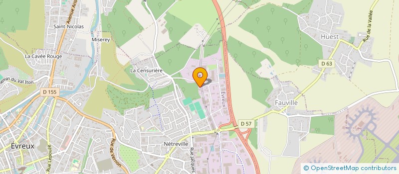 localisation de l'entreprise A.D.C. FRANCE  EVREUX