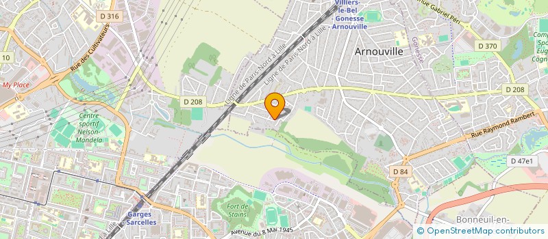 localisation de l'entreprise A.D.C HOLDING  ARNOUVILLE