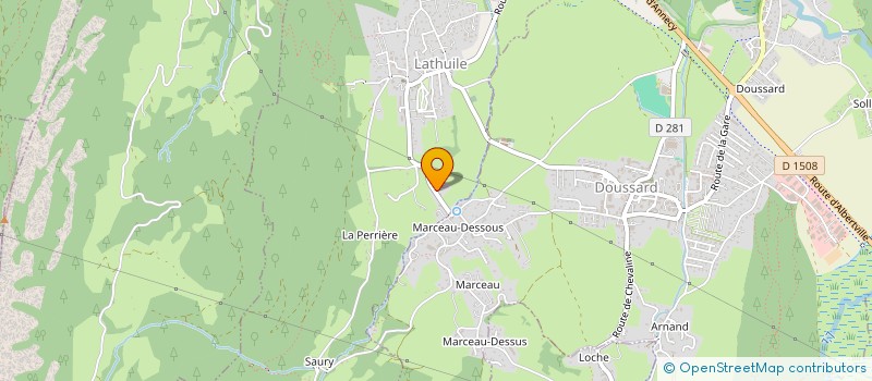 localisation de l'entreprise A.D.C POSEUR  LATHUILE