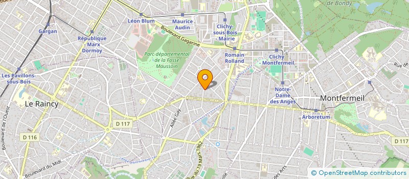 localisation de l'entreprise A.D.C STORE à CLICHY-SOUS-BOIS