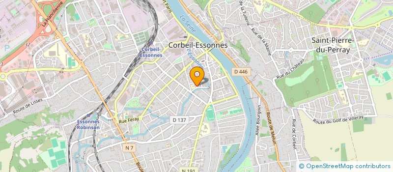 localisation de l'entreprise A.D.C. TEAM  CORBEIL-ESSONNES