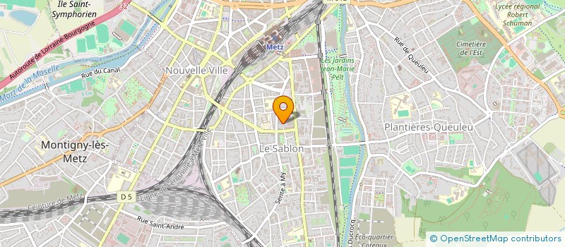 localisation de l'entreprise A.D. COIFF  METZ