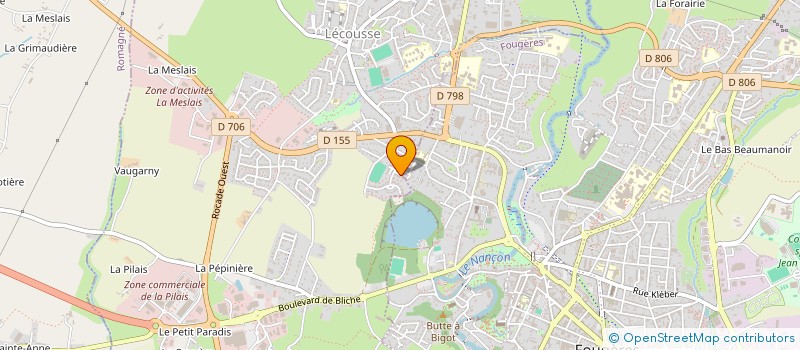 localisation de l'entreprise A&D COMPAGNIE  LA CHAPELLE-FLEURIGNE