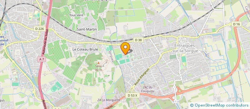 localisation de l'entreprise A.D CONNECT  ENTRAIGUES-SUR-LA-SORGUE