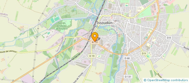 localisation de l'entreprise A.D.COOKING à ISSOUDUN