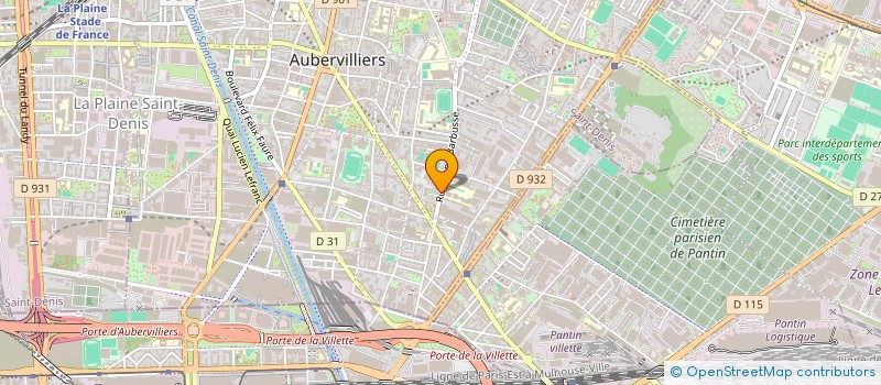 localisation de l'entreprise A D DECORS à AUBERVILLIERS