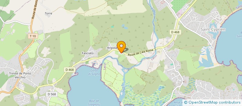 localisation de l'entreprise A.D DEMAQUISAGE à PORTO-VECCHIO