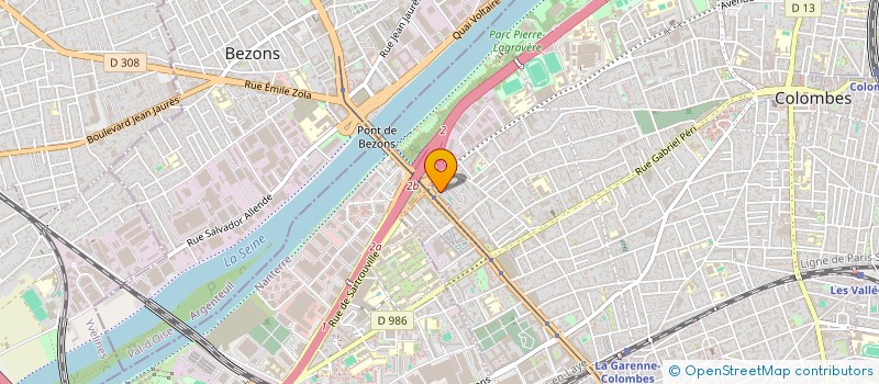 localisation de l'entreprise A.D.E. à COLOMBES