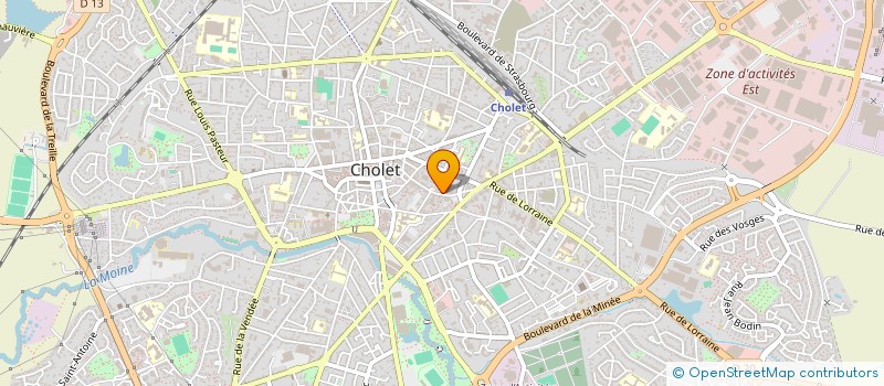 localisation de l'entreprise A.D.E.A.  CHOLET