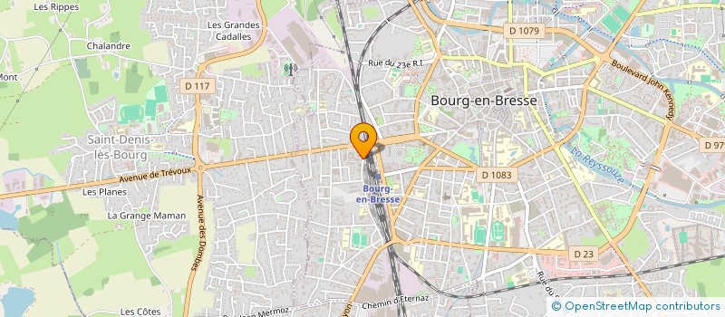localisation de l'entreprise A.D.E.A. à BOURG-EN-BRESSE