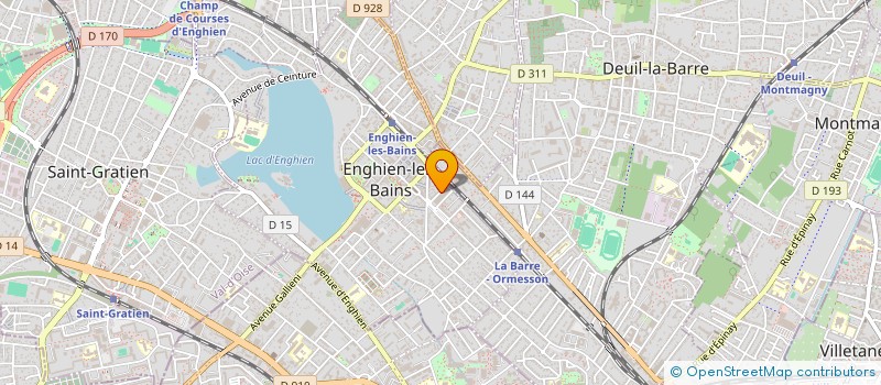 localisation de l'entreprise A.D.E.C à ENGHIEN-LES-BAINS