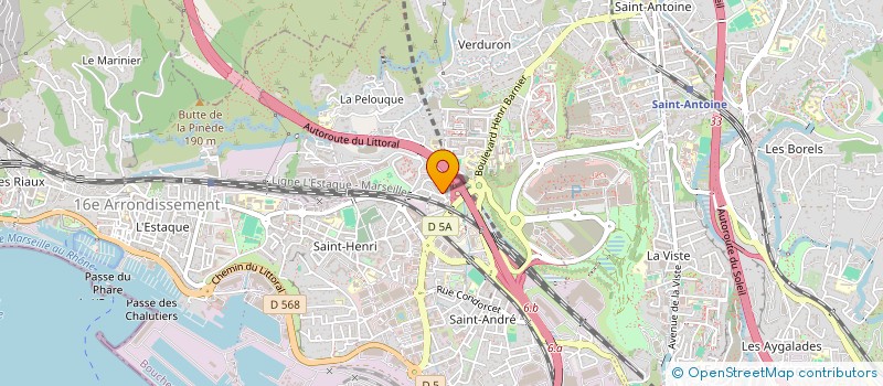 localisation de l'entreprise A.D.E.C à MARSEILLE