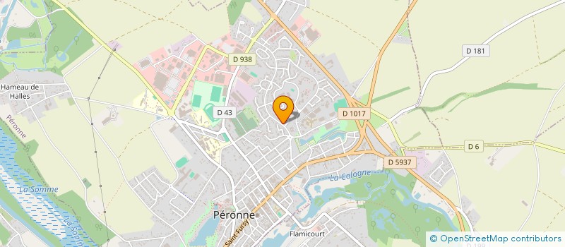 localisation de l'entreprise A.D.E.F.I.P. à PERONNE