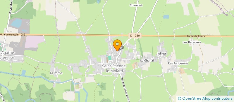 localisation de l'entreprise A.D.E.I.  SAINT-ETIENNE-LE-MOLARD