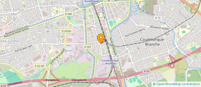 localisation de l'entreprise A.D.E LIGHT  COUDEKERQUE-BRANCHE