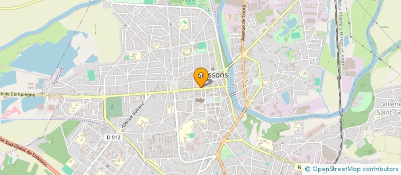 localisation de l'entreprise A.D.E.M. à SOISSONS