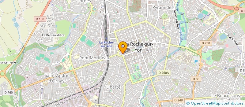 localisation de l'entreprise A D E O  LA ROCHE-SUR-YON