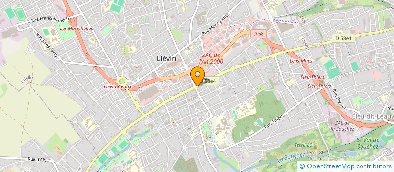 localisation de l'entreprise A D E S à LIEVIN