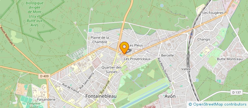 localisation de l'entreprise A D E S A P E à FONTAINEBLEAU