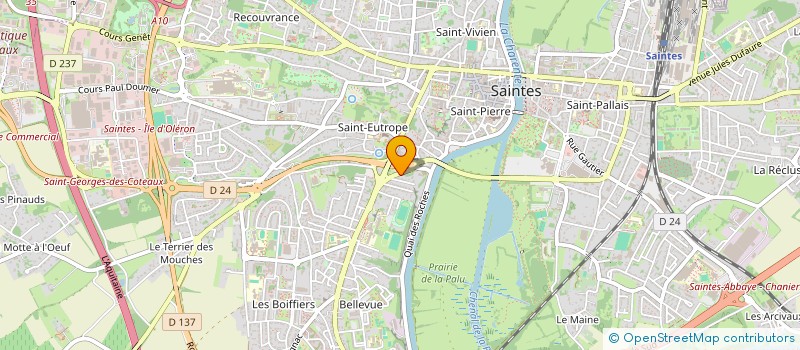 localisation de l'entreprise A.D.E. STRATEGIES  SAINTES