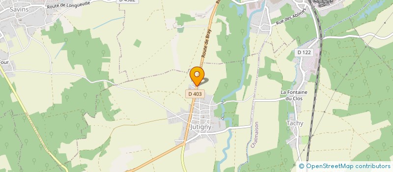 localisation de l'entreprise A.D. ELEC  JUTIGNY