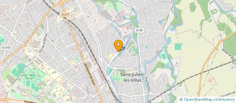 localisation de l'entreprise A & D ELECTRICITE à SAINT-JULIEN-LES-VILLAS