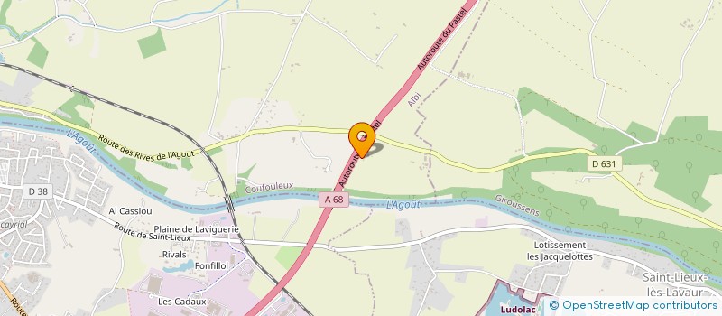 localisation de l'entreprise A.D ELECTRICITE  COUFOULEUX