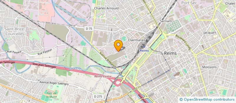 localisation de l'entreprise A.D.F. à REIMS