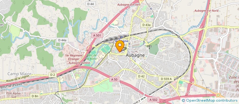 localisation de l'entreprise A.D.F. à AUBAGNE