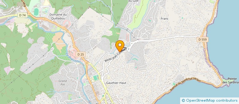 localisation de l'entreprise A D F à SAINTE-MAXIME