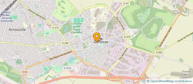 localisation de l'entreprise A D F  LE THILLAY