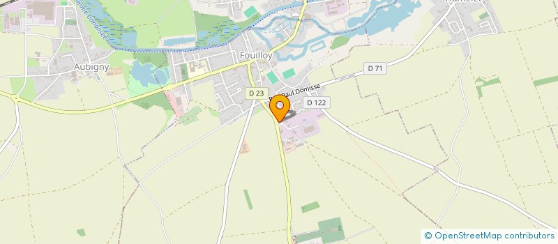 localisation de l'entreprise A.D.F.  AMIENS