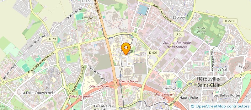 localisation de l'entreprise A D F I à CAEN