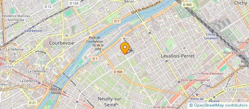 localisation de l'entreprise A D F I V E T E  NEUILLY-SUR-SEINE